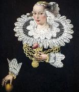 Michael Conrad Hirt Portrait of Anna Rosina Tanck, wife of the mayor of Lubecker painting